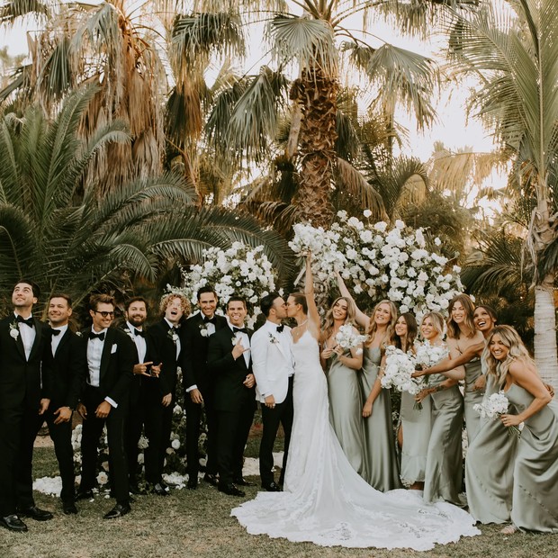 La boda fue organizada por Sam Miller en Baja Acres en Capo San Lucas.  (Foto: Fondo / courtneypecorino & @danmartensen / Vogue Wedding)