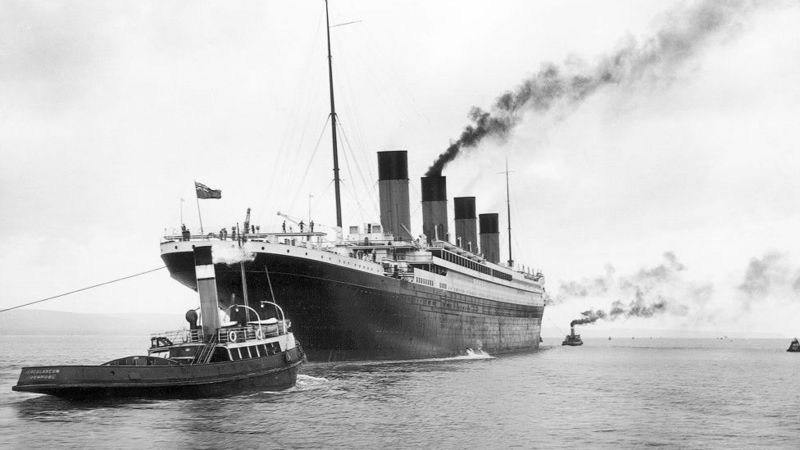 Primeiras saídas do RMS Titanic após deixar estaleiro (Foto: Getty Images via BBC News)