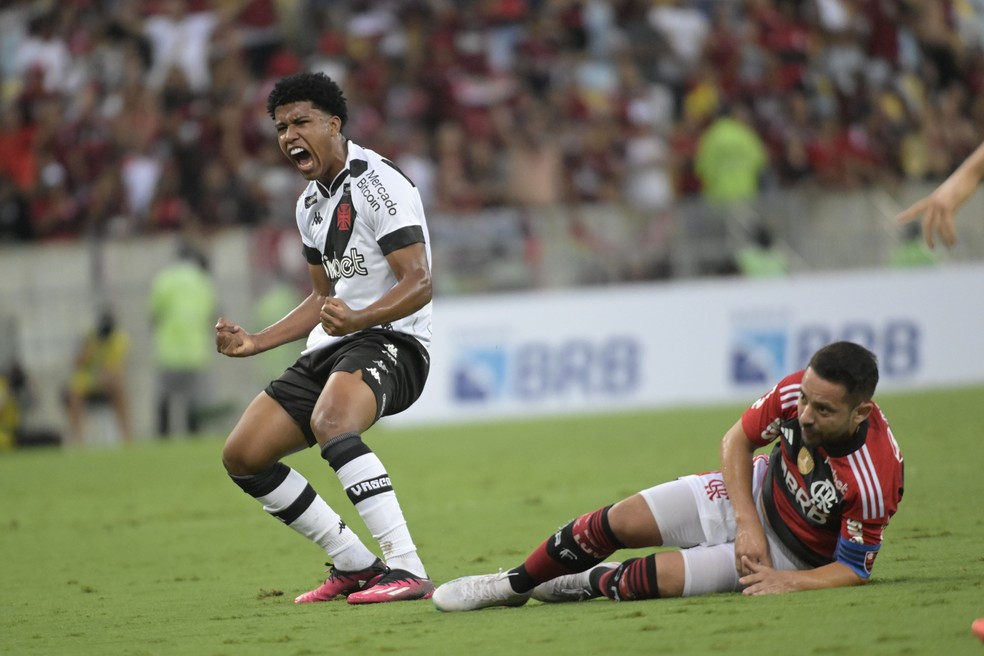 Andrey em Flamengo x Vasco — Foto: André Durão/ge