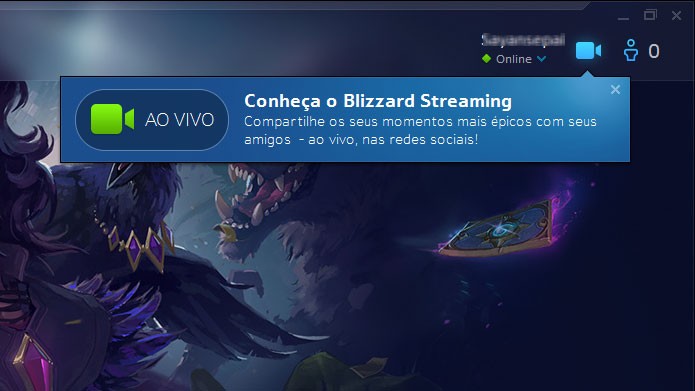 Saiba como usar o Blizzard Streaming e transmitir jogos no Facebook (Foto: Reprodução/Felipe Vinha)
