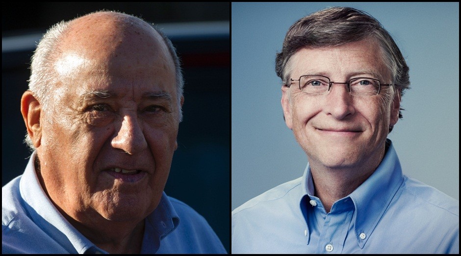 Amancio Ortega e Bill Gates: ambos têm fortunas de quase US$ 80 bilhões  (Foto: Reprodução)