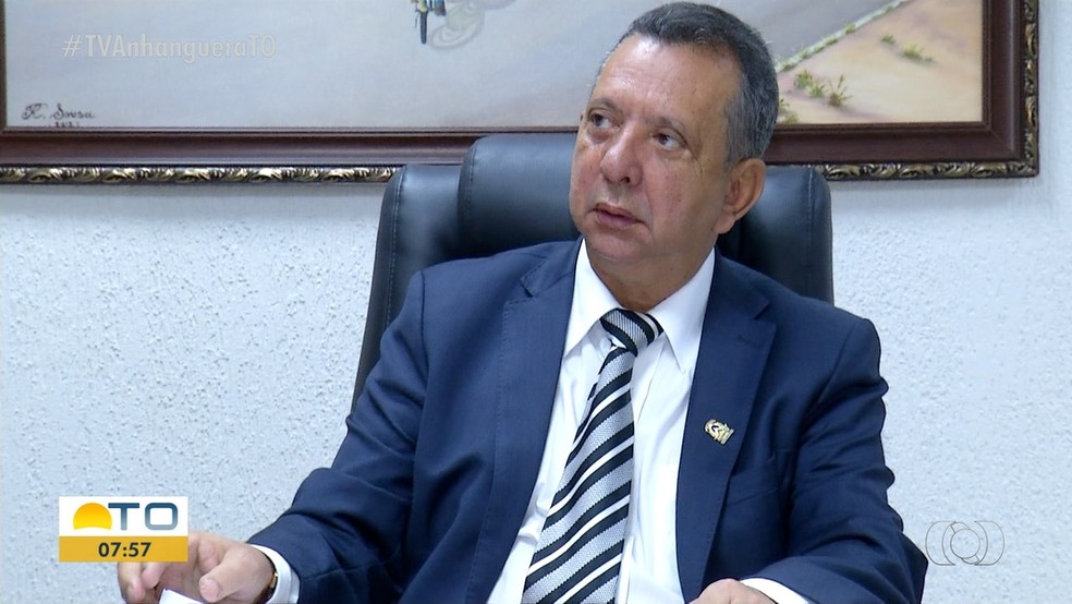 Deputado Antônio Andrade, presidente da Assembleia Legislativa do Tocantins — Foto: Reprodução/TV Anhanguera