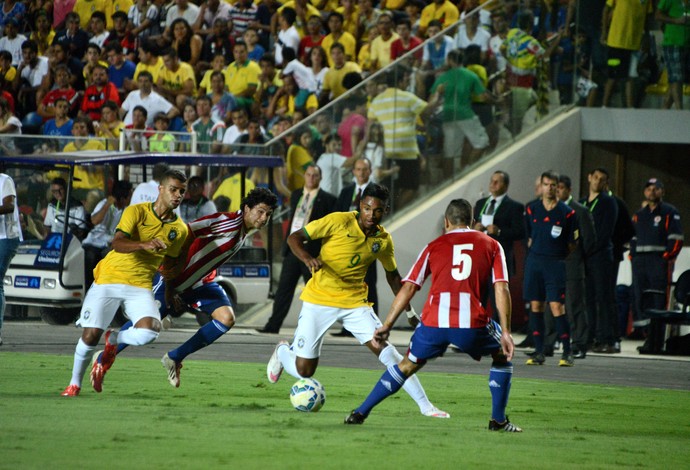 Amistoso 2015: Brasil x Paraguai (Foto: Fernando Madeira/A Gazeta)