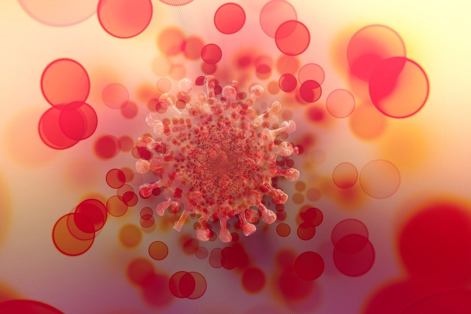 Nova variante ômicron do coronavírus (ilustração)