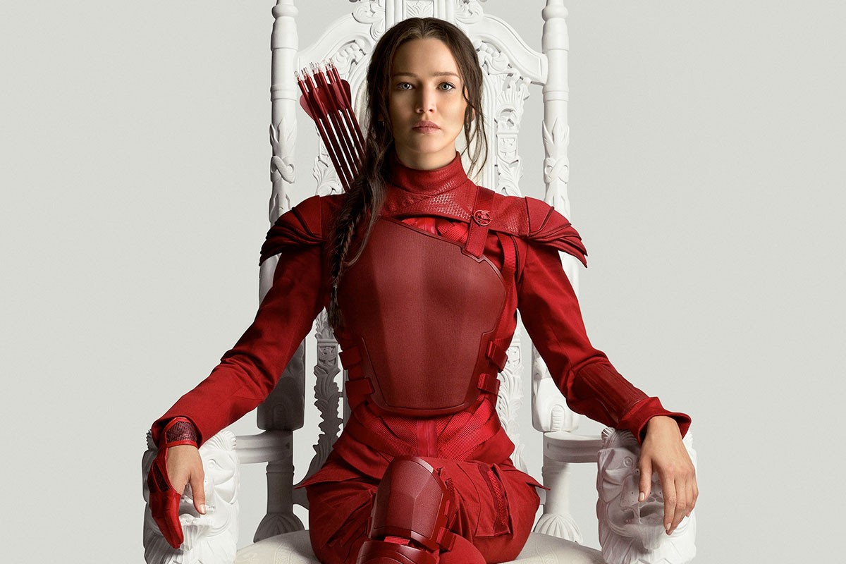 Jennifer Lawrence como Katniss em cartaz de 'Jogos Vorazes: A Esperança - O Final', que pode não ser o término da franquia (Foto: Divulgação)