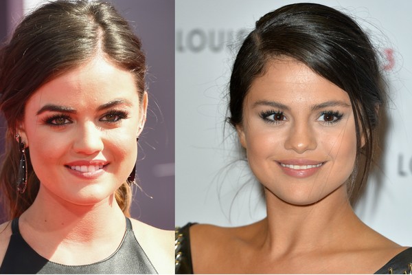 A atriz Lucy Hale e a cantora Selena Gomez (Foto: Getty Images)