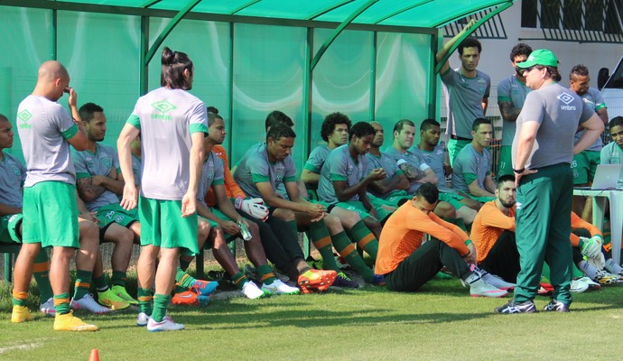 Guto Ferreira Chapecoense e jogadores (Foto: Cleberson Silva/Chapecoense)