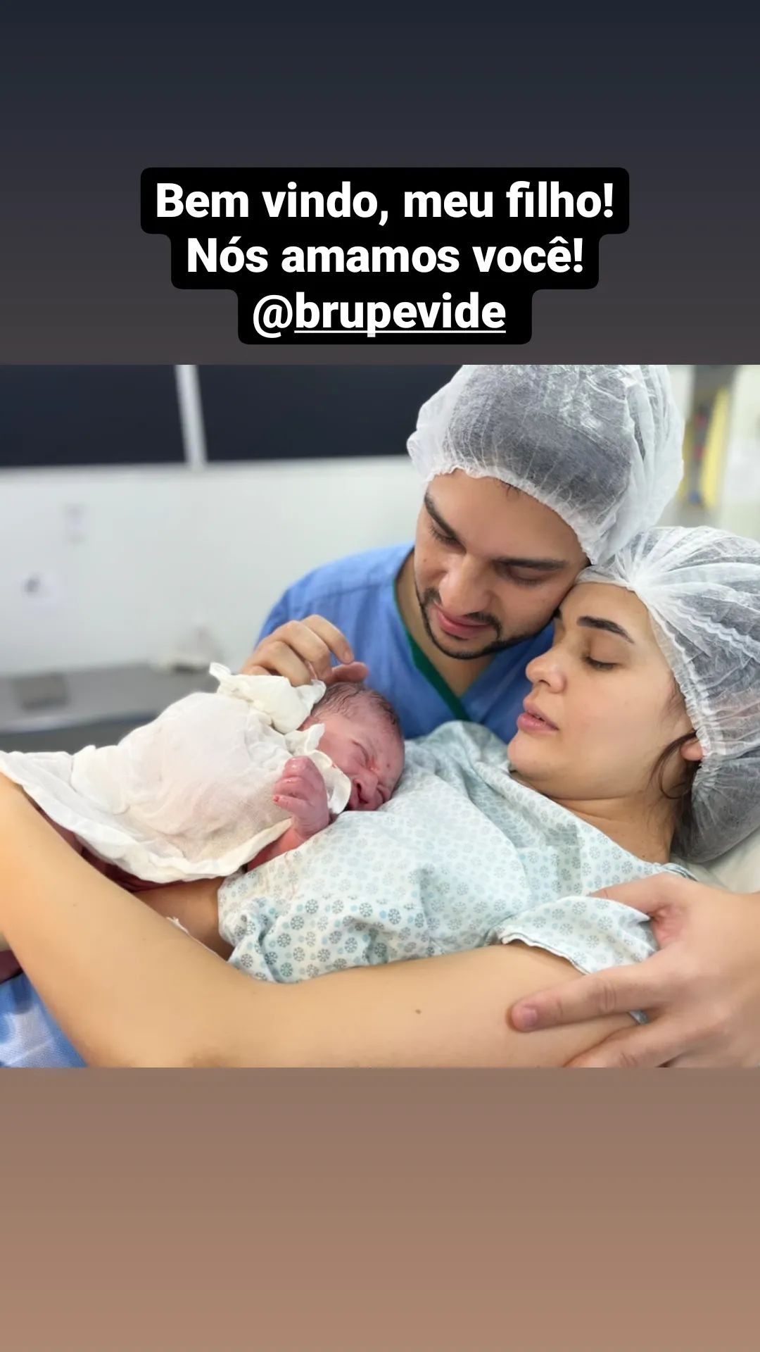 Nasce sobrinho de Rodrigo Mussi (Foto: reprodução/instagram)