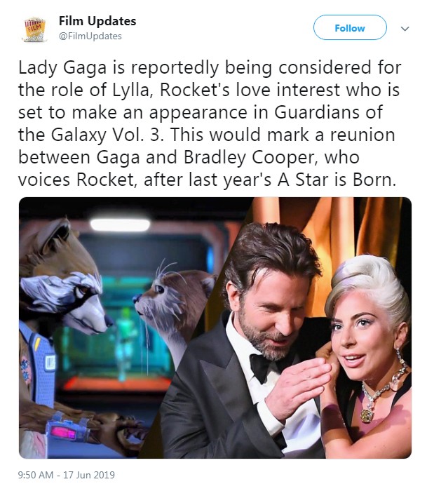 Rumores apontam que Lady Gaga poderia fazer voz de Lylla (Foto: Reprodução / Twitter)