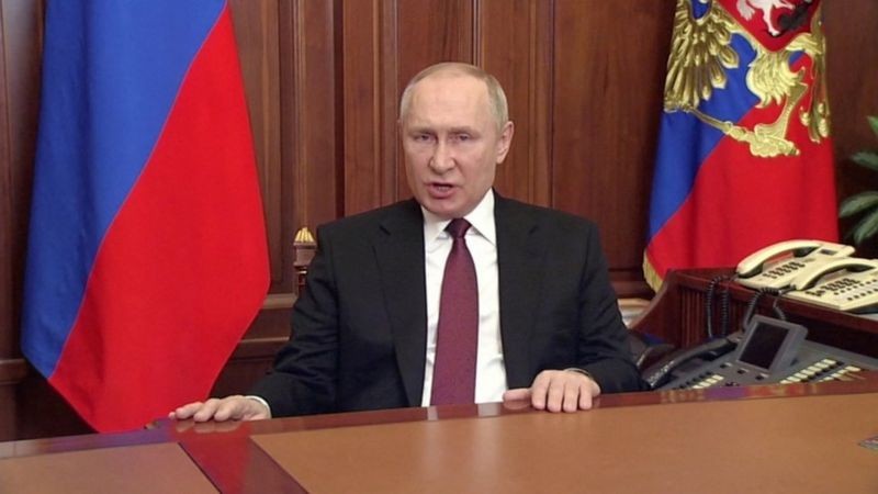 Putin anunciou uma 'operação militar especial' na Ucrânia (Foto: Reuters via BBC News)