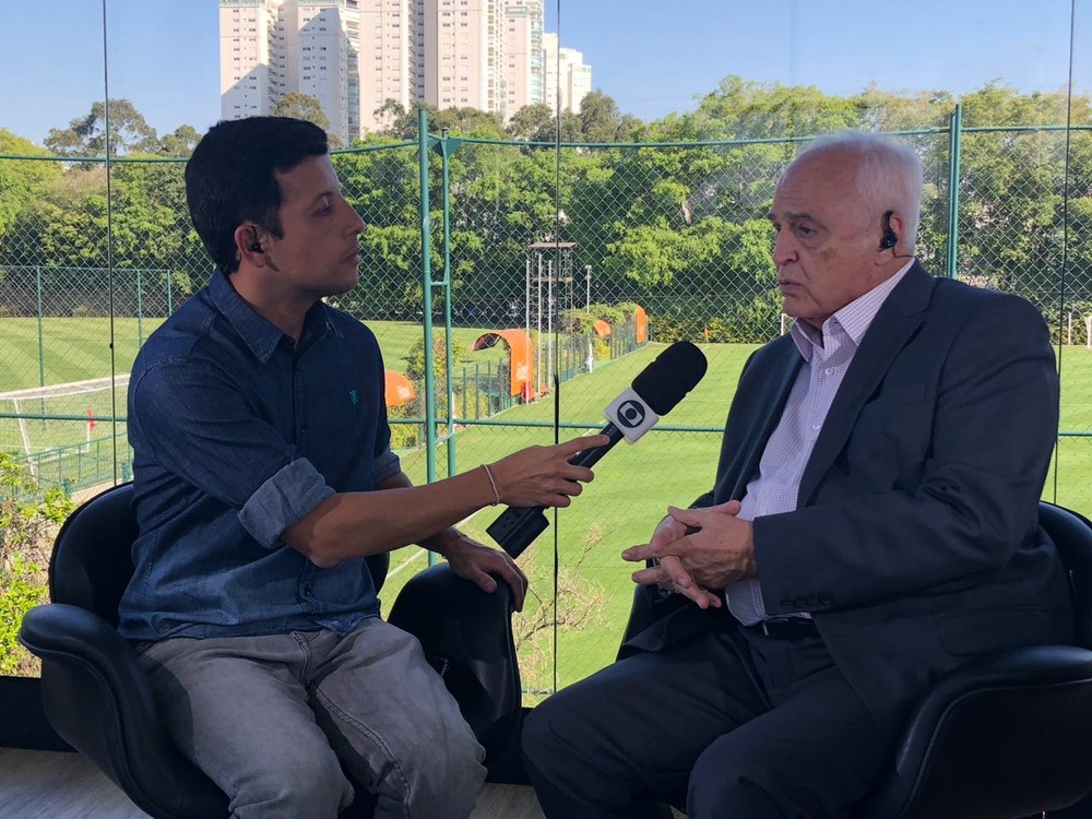 Em entrevista, Leco vê renovação de Aguirre como certa