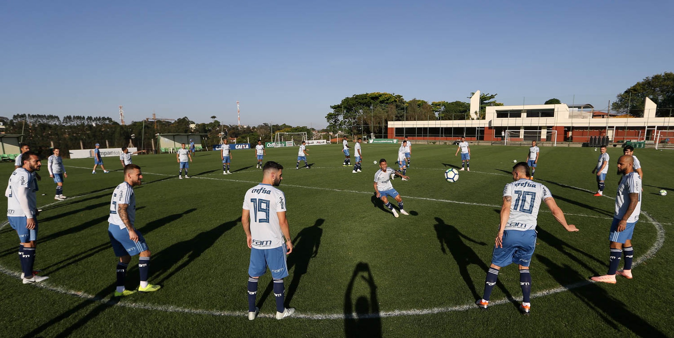 Com Lucas Lima, Palmeiras fecha preparação para semifinal com treino em rival do Cruzeiro