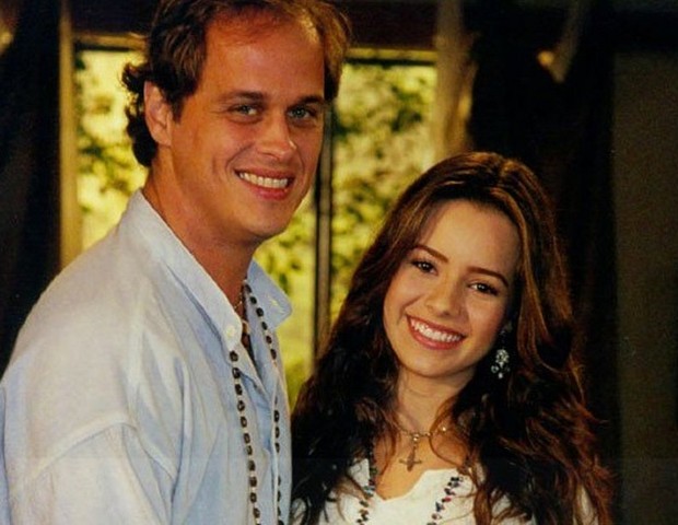 Guilherme Fontes e Sandy formaram par romântico na novela Estrela Guia (Globo, 2001) (Foto: Divulgação/TV Globo)