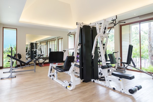 Small gym without people (Foto: Getty Images/iStockphoto)