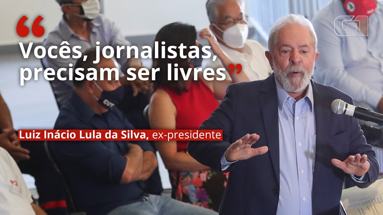 VÍDEO: 'Vocês, jornalistas, precisam ser livres', diz Lula