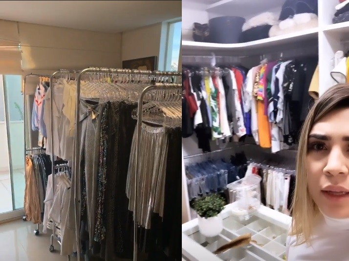 Naiara Azevedo mostra organização de closets (Foto: Reprodução/Instagram)