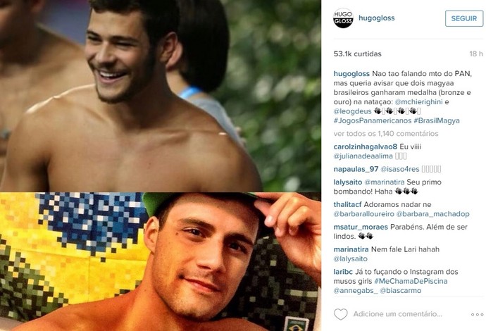 Nadação Marcelo Chierighini e Leonardo de Deus Hugo Gloss (Foto: Reprodução Instagram)