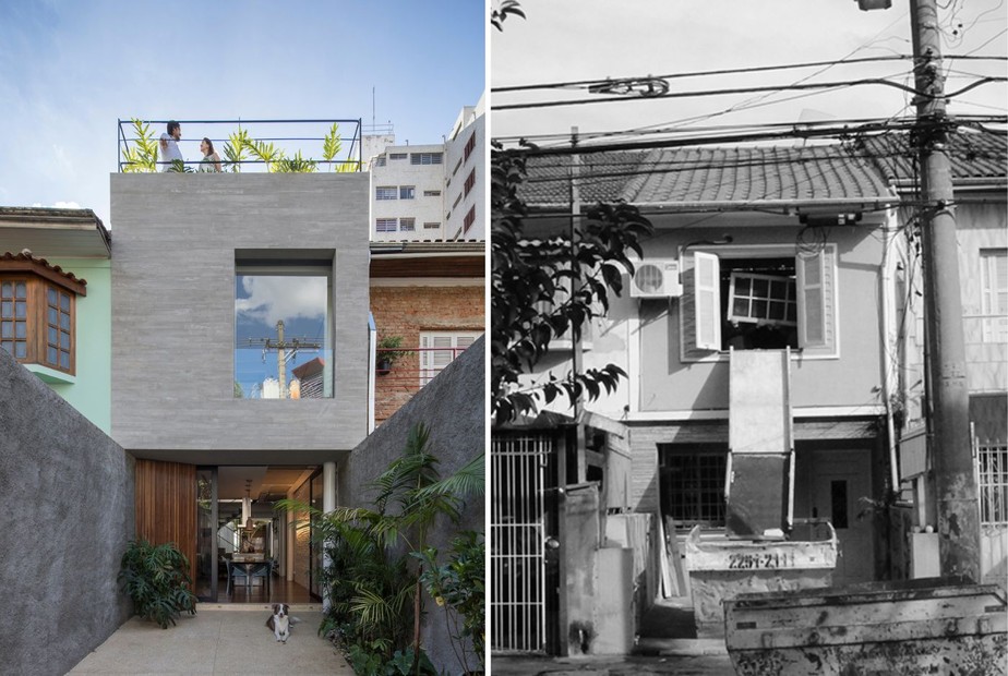 Um antes e depois impactante: a casa antiga de bairro virou um incrível lar moderno