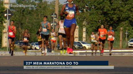 Mais de mil atletas participam da Meia Maratona do Tocantins