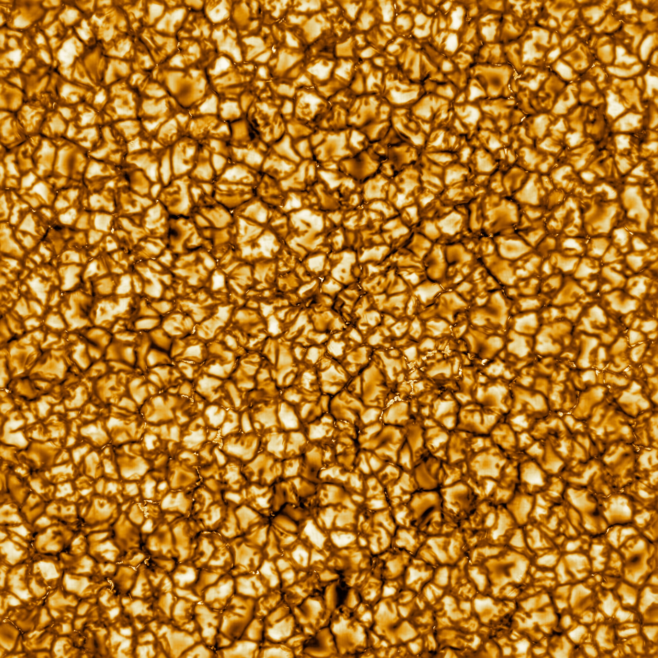 A superfície do Sol (Foto: NSO / NSF / AURA)