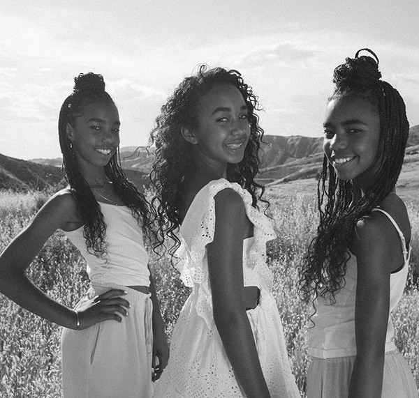 As três filhas caçulas do rapper Diddy (Foto: Instagram)