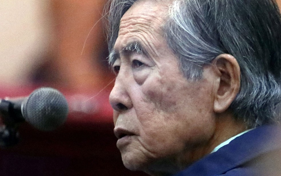 O ex-presidente do Peru, Alberto Fujimori — Foto: Mariana Bazo / Reuters