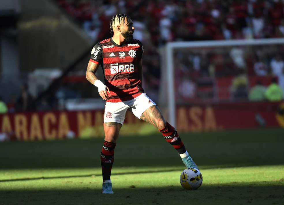Gabigol em Flamengo e Fluminense no Maracanã — Foto: André Durão