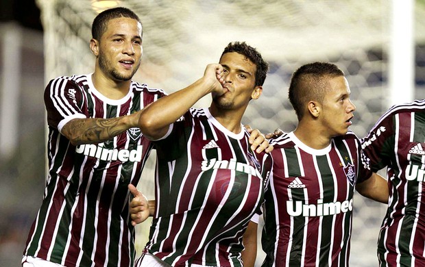 Jean comemora gol do Fluminense contra o Quissamã (Foto: Ricardo Ayres / Photocamera)