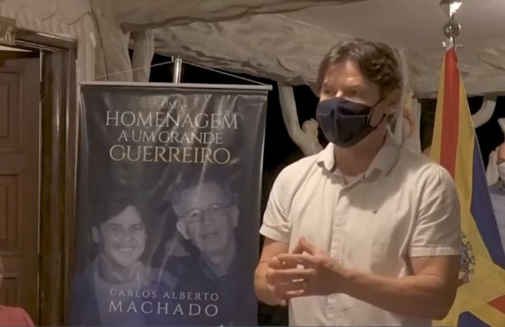 O Movimento Democrático Brasileiro (MDB) oficializou no dia 15 de setembro a candidatura de Paulo Duarte à prefeitura de Corumbá. — Foto: Reprodução/TV Morena