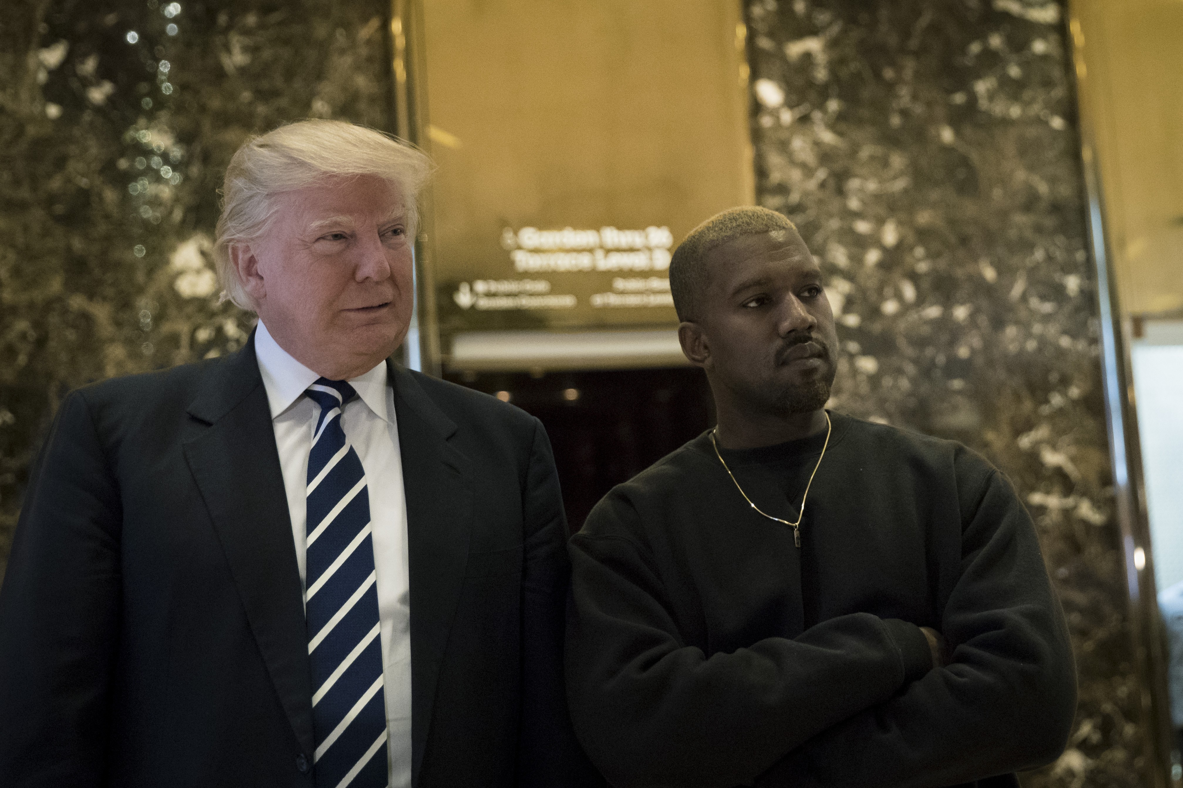 Donald Trump e Kanye West (Foto: Getty Images)