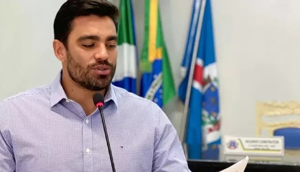 Diego Cândido Batista (PSD) foi o terceiro vereador mais votado em Fátima do Sul  — Foto: Redes socias/ Reprodução 