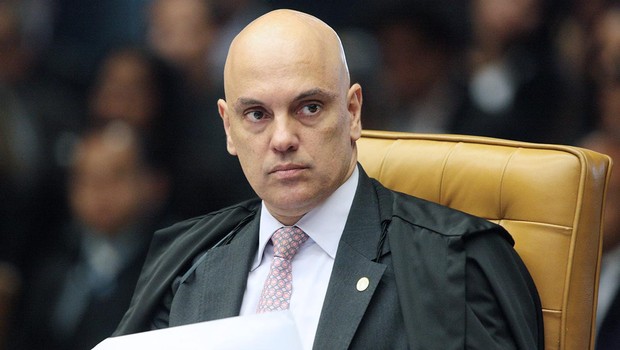 Ministro Alexandre de Moraes durante sessão do STF (Foto: Carlos Moura/SCO/STF)
