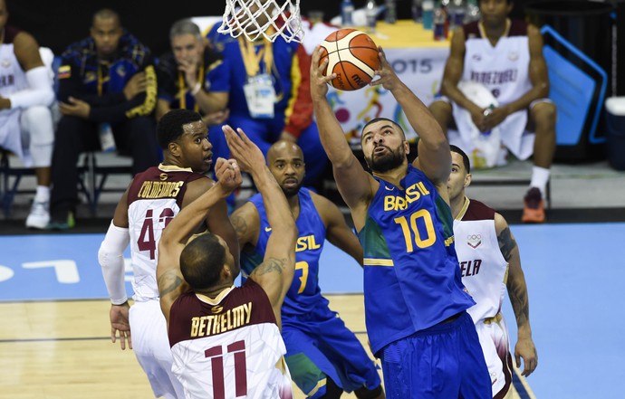 Olivinha, Brasil x Venezuela basquete Jogos Pan-Americanos Toronto 2015 (Foto: Inovafoto)
