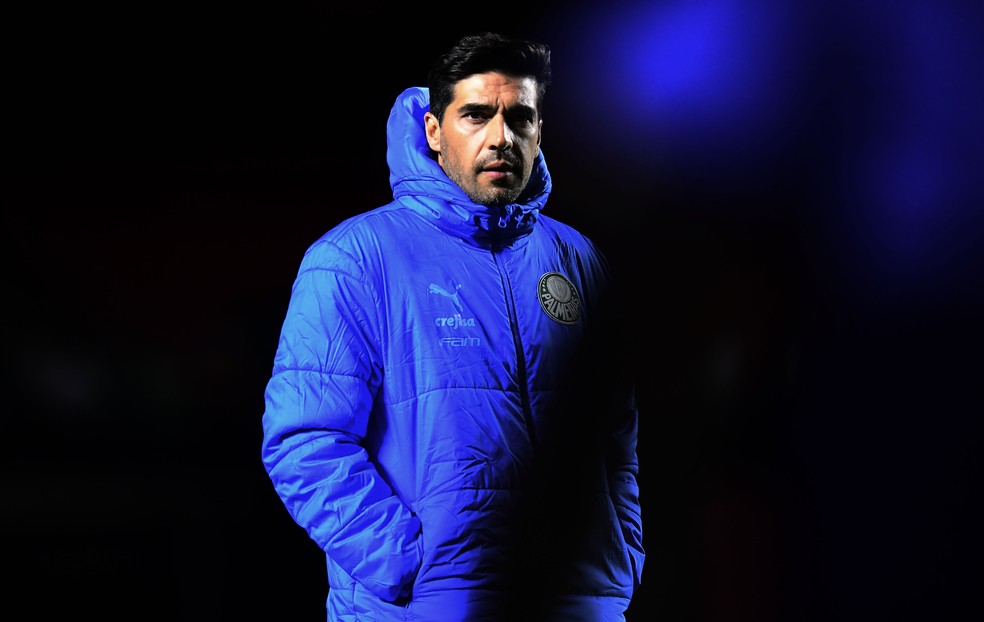 Abel Ferreira em Palmeiras x Cerro Porteño — Foto: Marcos Ribolli