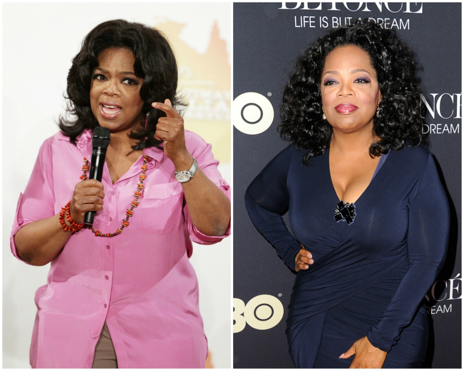 A empresária de mídia e apresentadora Oprah Winfrey vive em efeito sanfona. (Foto: Getty Images)