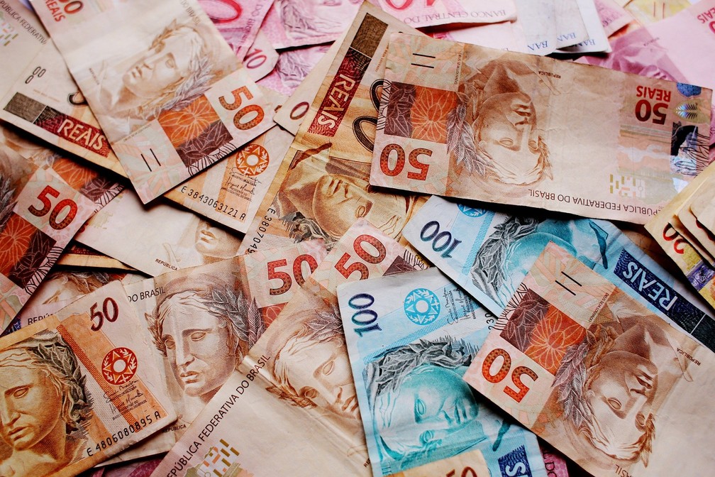 Notas, moeda, Real, dinheiro, notas de dinheiro — Foto: Reprodução/Pixabay