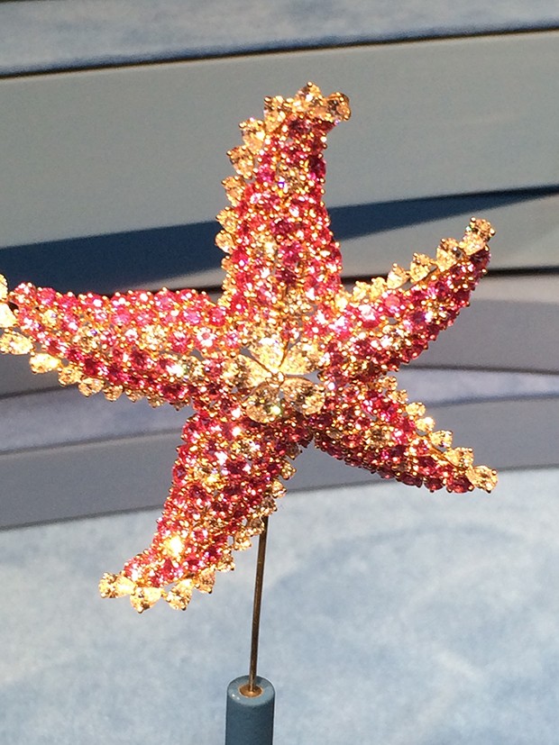 ARABIAN SEA: Étoile de mer (star fish) clip with pink sapphires (Foto: Suzy Menkes/ Instagram)