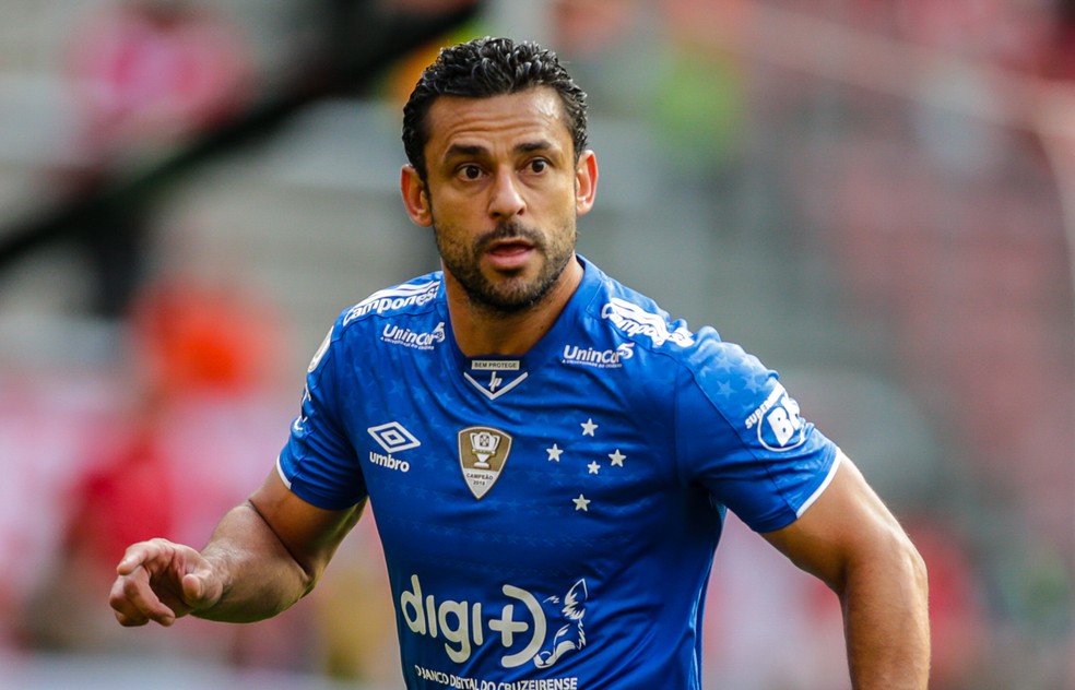 Fred, atacante do Cruzeiro, vive um jejum de gols na temporada — Foto: Edison Vara/BP Filmes