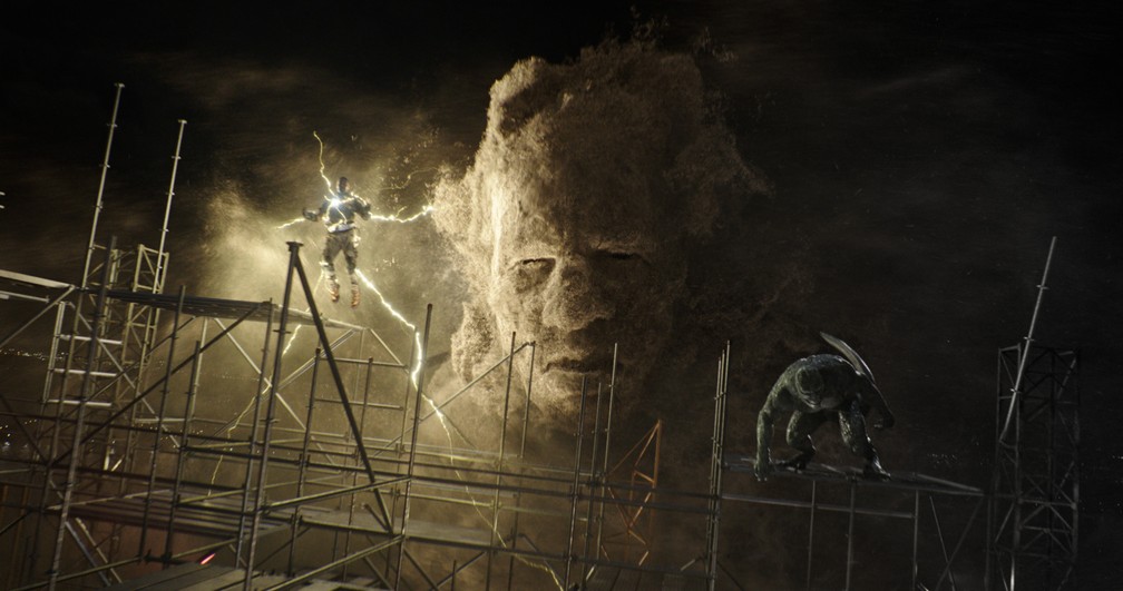 Electro, Homem-Areia e Lagarto em cena 'Homem-Aranha: Sem volta para casa' — Foto: Divulgação
