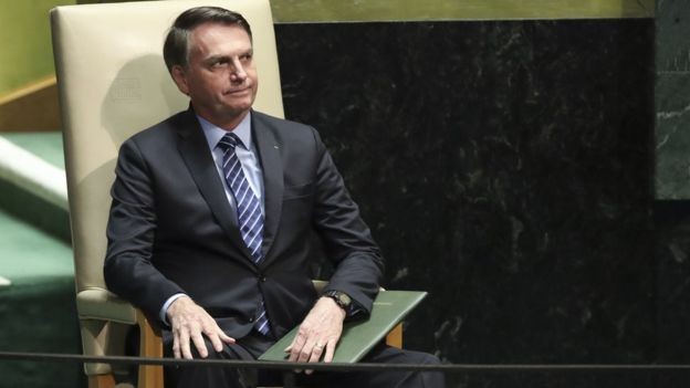 Bolsonaro e seus auxiliares minimizaram carta que anunciou apoio dos EUA a Argentina e Romênia (Foto: Getty Images via BBC News)