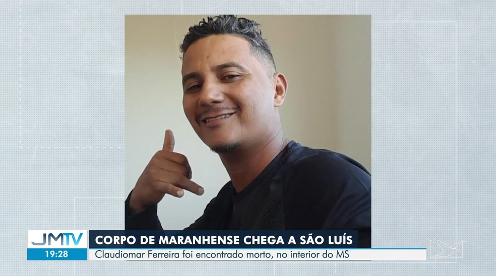 Claudiomar Coelho Ferreira foi encontrado preso na vegetação às margens de uma lagoa em Ribas do Rio Pardo. — Foto: Reprodução/TV Mirante