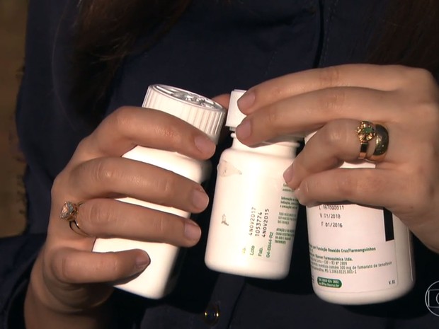 Vítima precisou tomar coquetel de remédios contra o vírus da Aids e outras doenças (Foto: TV Globo/Reprodução)