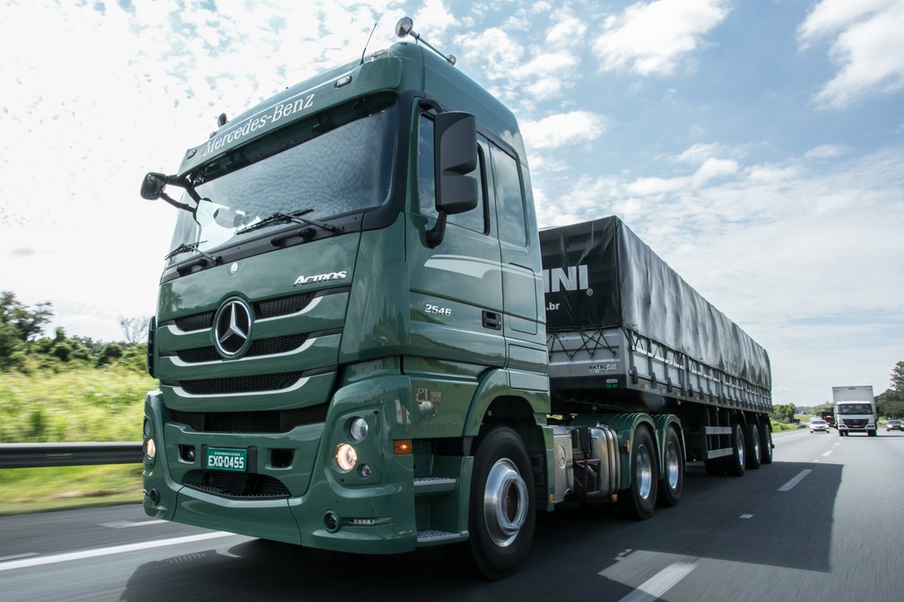 Mercedes-Benz Actros 2546 (Foto: Fábio Tito/G1)