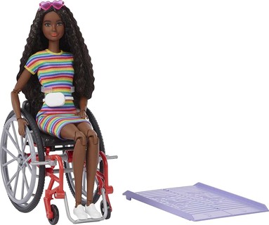 Barbie Fashionista Negra Com Cadeira de Rodas, Mattel, R$ 189,99*
