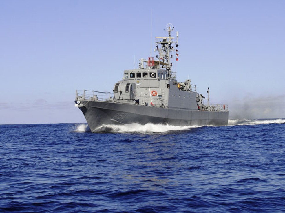Navio Patrulha Guaratuba faz a seguranÃ§a no litoral da Bahia e de Sergipe (Foto: DivulgaÃ§Ã£o/Marinha/Arquivo)