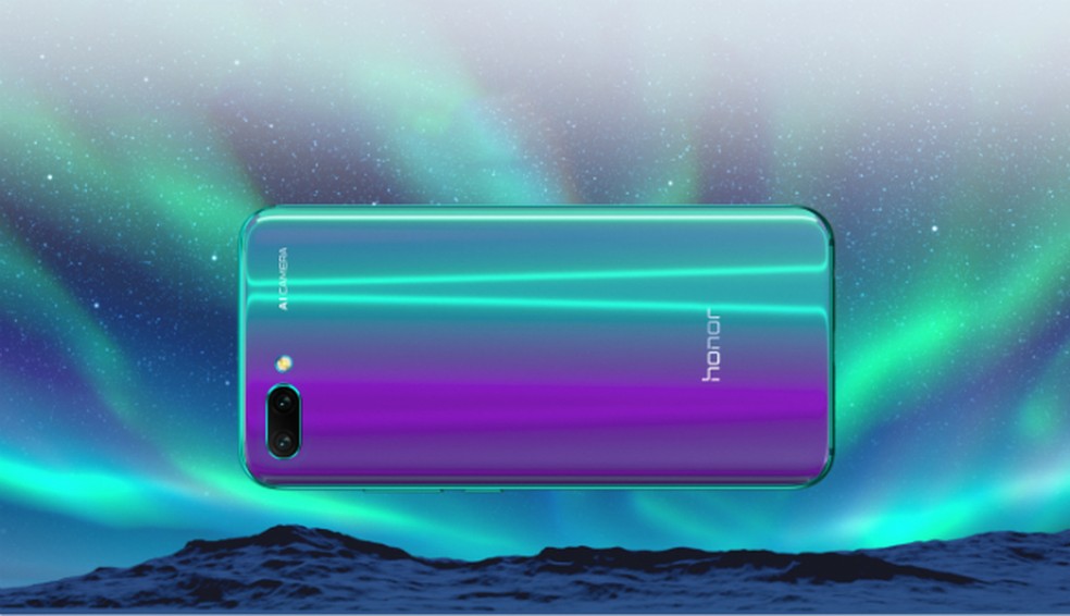 Honor 10 tem traseira em vidro furta-cor (Foto: Reprodução/Huawei)