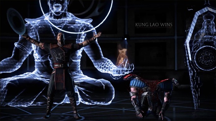 O clássico Fatality de Kung Lao fica muito mais impactante com os gráficos atuais (Foto: Reprodução/YouTube)