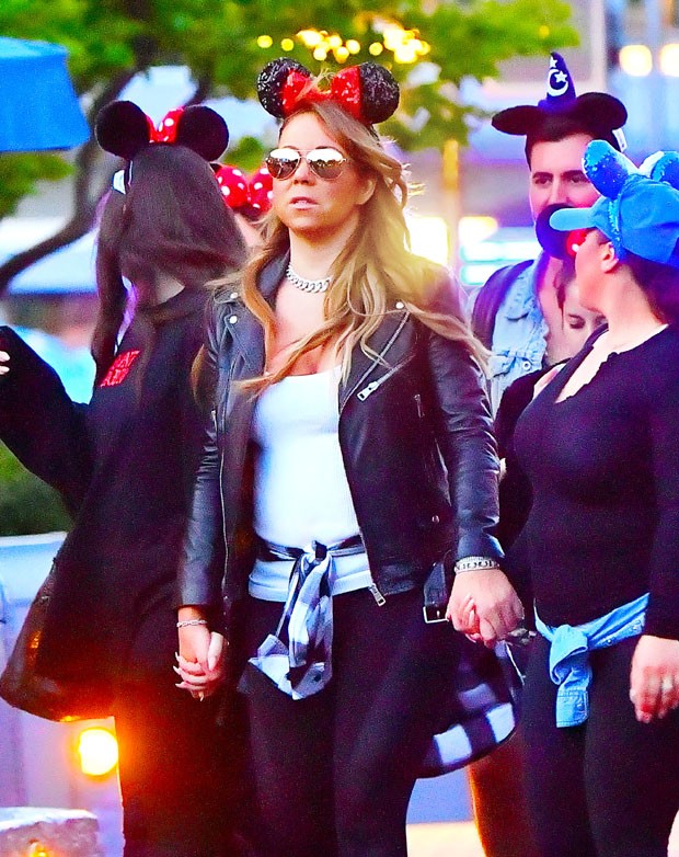 Mariah Carey e amigos (Foto: Grosby Group)