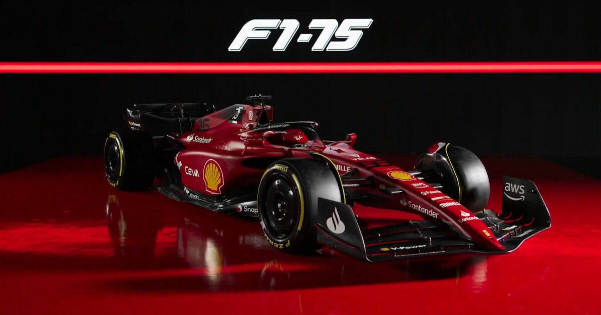 Ferrari anuncia seu novo carro: o F1-75 (Foto: Divulgação/Ferrari)
