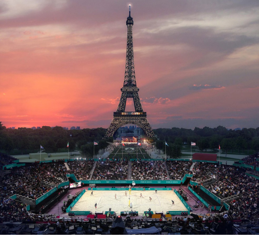 A Torre Eiffel será um dos principais atrativos durante os Jogos Olímpicos de Paris, em 2024 — Foto: Paris 2024